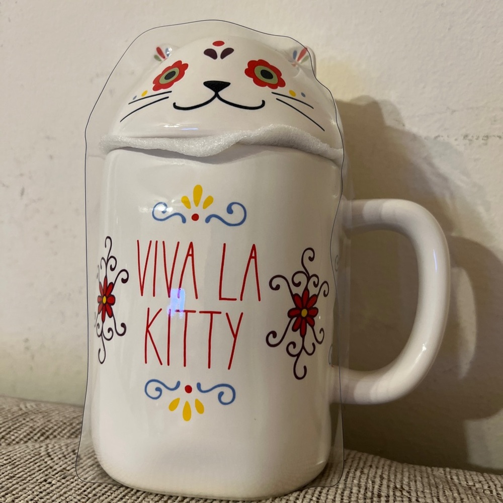 Rae Dunn VIVA LA KITTY MUG,